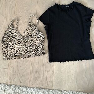 Brandy Melville top and bralette